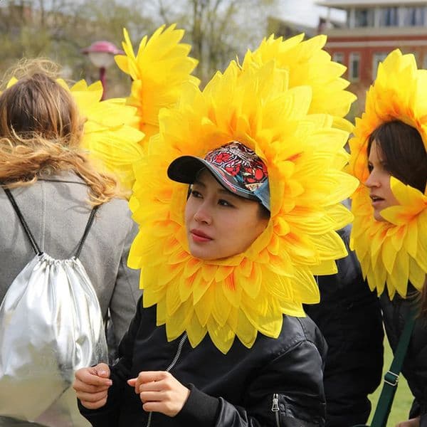 Unique And Fun Sunflowers Headwear For Kids And Adults Easy To Wear Novelty Sunflowers Costume Hat 260318