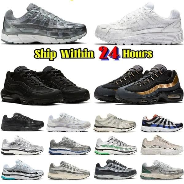 s trainer P 6000 Men Women Sneakers Metallic Silver Triple Black Anthracite Smoke Outdoor Sports Trainers Casual shoes Running Z260524OC59