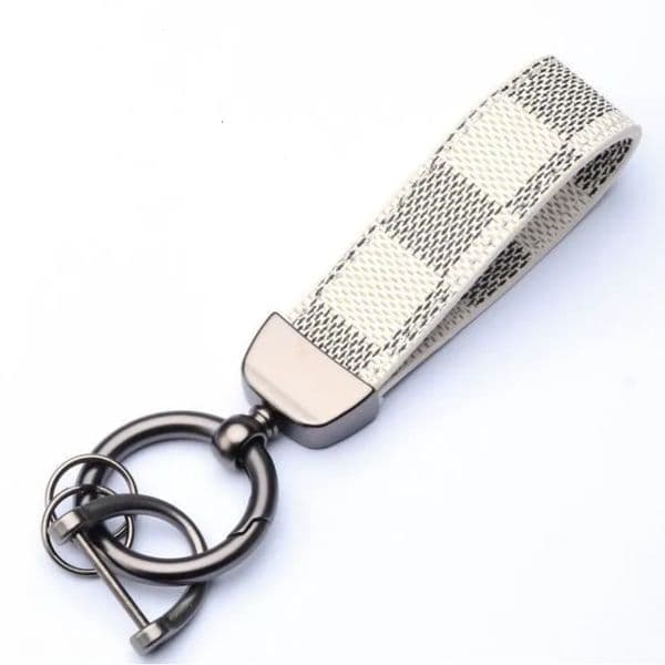 Car Keychain Bag Charms Pendant Jewelry Keyring Holder Gift PU Leather Metal Key Chain cessories S260515