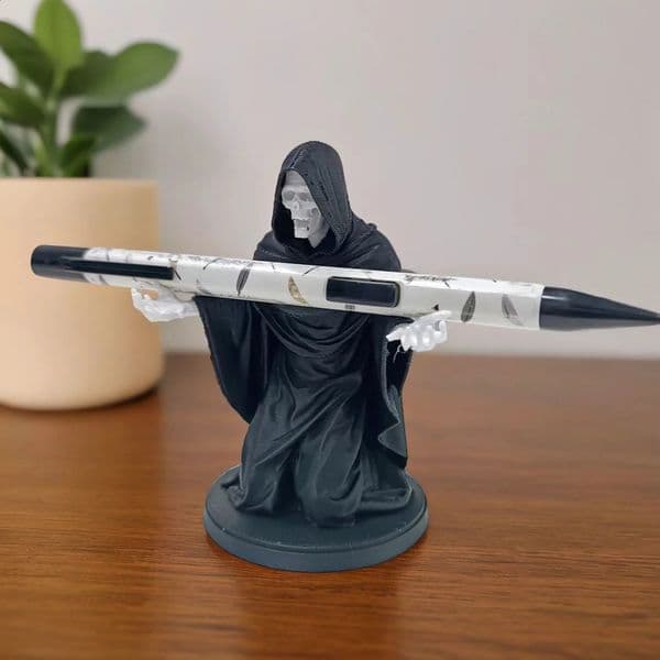 The Death Pen holder is a fun and satirical pen holder that is suitable for use on office desks and so on 260317