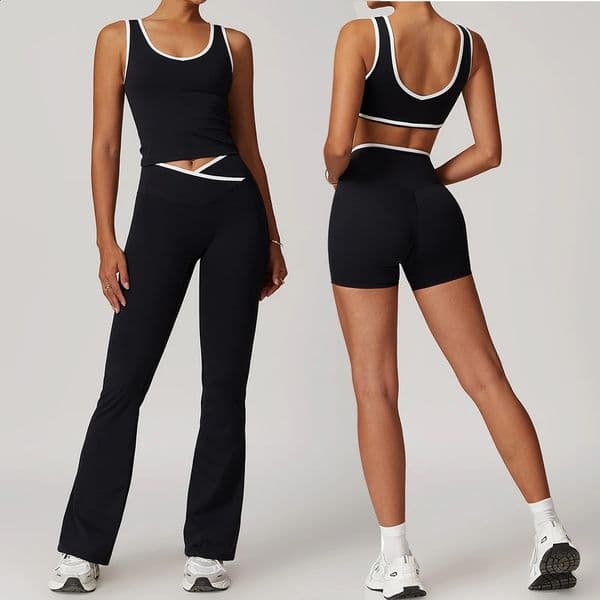 2PCS Yoga Set Women Tracksuit Nude Feeling Workout Sets Gym Clothes Push Up Fitness Running Sportwear Sport Bra Leggings Suit 260319