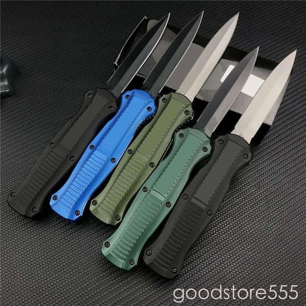 8Models Infidel Knife Double action 3300 knives pocket knife D2 Steel Aluminum alloy couteau Handles 3310 fixed blade knife with nylon sheath