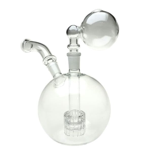 Goodsstore 7 Inch Glass Oil Burner Bong Smoking Pipe 50mm Big Bowl 110mm Globe Ball Filter Silencer Water Pipes