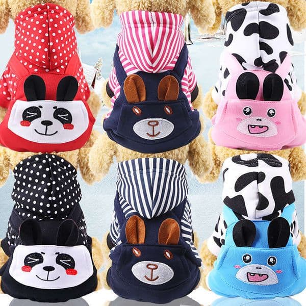 Famous brand Four Legged Pet Clothes Teddy French Bulldog Autumn Winter Dog Clothing Cat Supplies Warm Thickened pupakaIK
