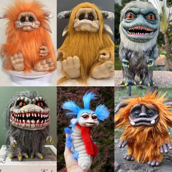 2026 New Decorative Objects Figurines Labyrinth Ello Monster Kids Maze Worm Animal Long Hairy Big Mouth Freak Doll Children Birthday Gifts Toys 230724