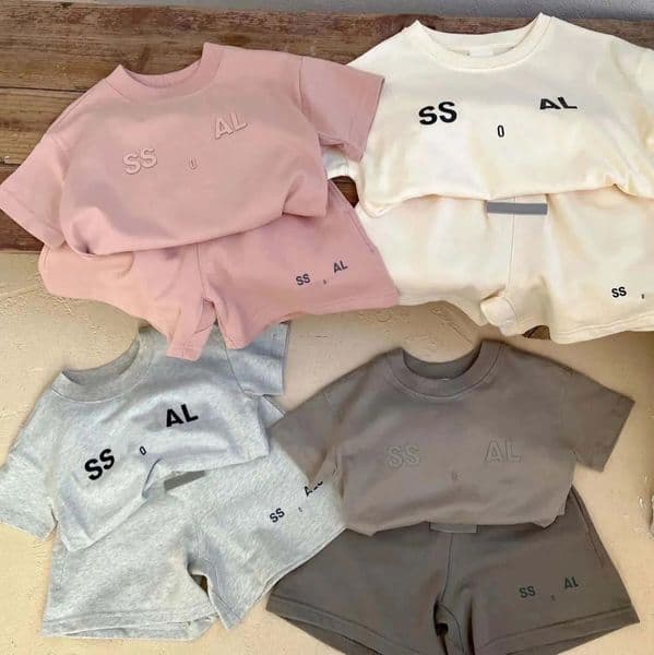 Designer Baby Kids Clothes Set Boys Girls Clothes Sets Summer Luxury Tshirts Shorts Tracksuit Children Outfits Short Sleeve Shirt Sportsuit A632
