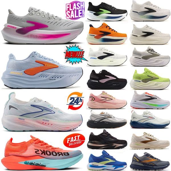 brookes brookshoes running shoes designer outdoor sneakers Hyperion Elite 5 Glycerin Max 21 22 Ghost 17 Adrenaline GTS Launch 11 Womens Mens Trainers tennis