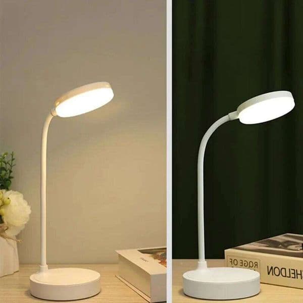 Portable Dimmable Table USB Plug Battery Powered Desk Bedroom Reading Night Light Eye Protection LED Bedside Lamp 26H0319