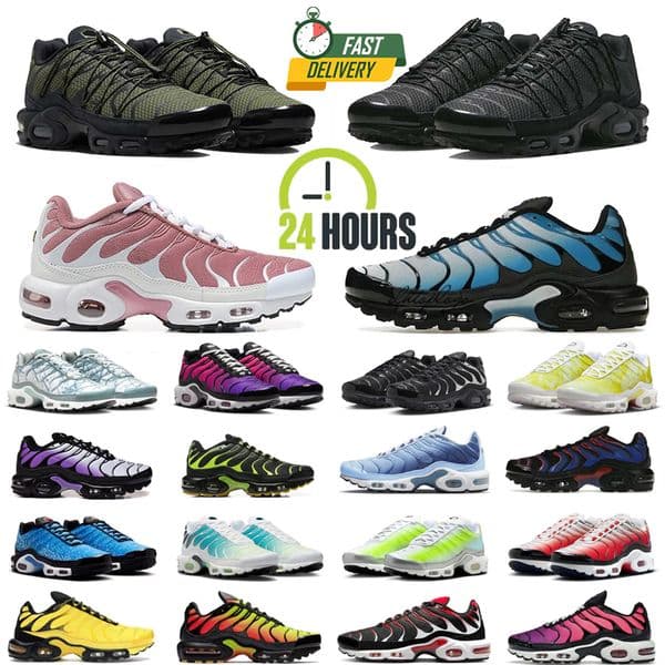 Tn Shoes Tn Plus Running Shoes Tn Designer Sneakers Mens Womens Utility Triple Black White Blue Pink Bright Green Tnss Tns Trainers Walking Sports Jogging