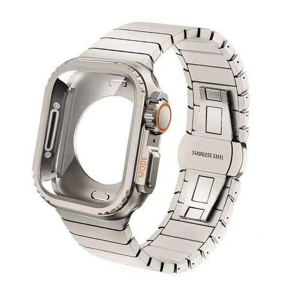 Case+Strap for Watch Band 10 42 46mm Ultra 2 9 8 7 6 SE 5 Steel Metal Protective Shell Upgrade Iwatch 49mm 45mm 44mm 26L0319