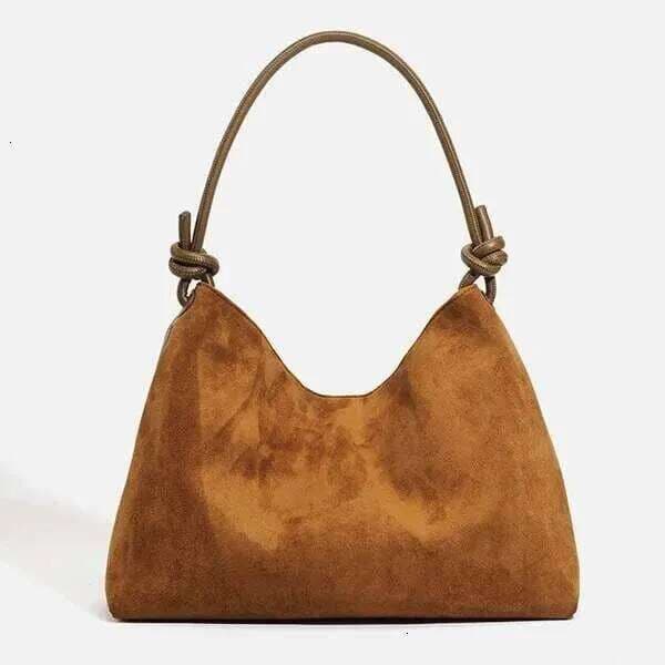 Brand Suede Leather Women S Handbag Large Capacity Shoulder Street Wear Crossbody Bag Liksusie
