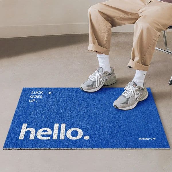 Porch Creative n Door Mat Carpet PVC Anti-slip Mat Silk Loop Can Be Cut Custom Home Mat Carpet Small Size Entrance Door Mat 260318
