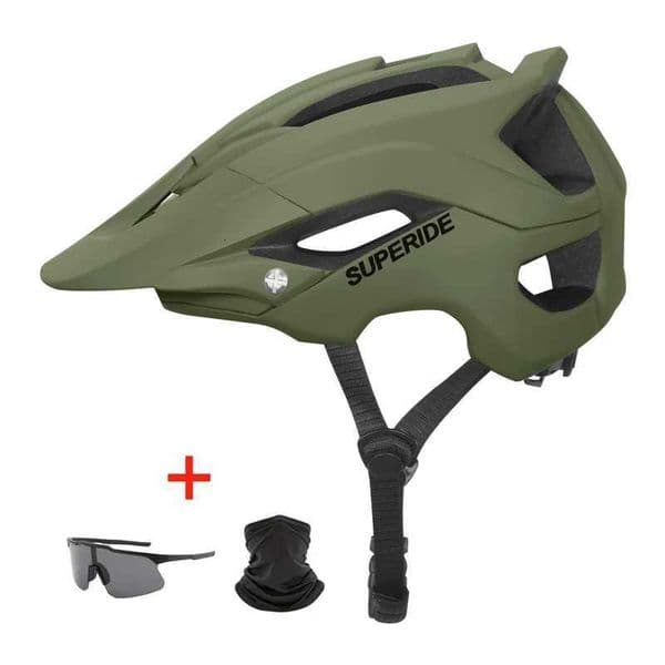 SUPERIDE In-mold DH MTB Bicycle Helmet Sports Anti-Road Mountain Bike Helmet Men Women Riding Cycling Helmet H2603191