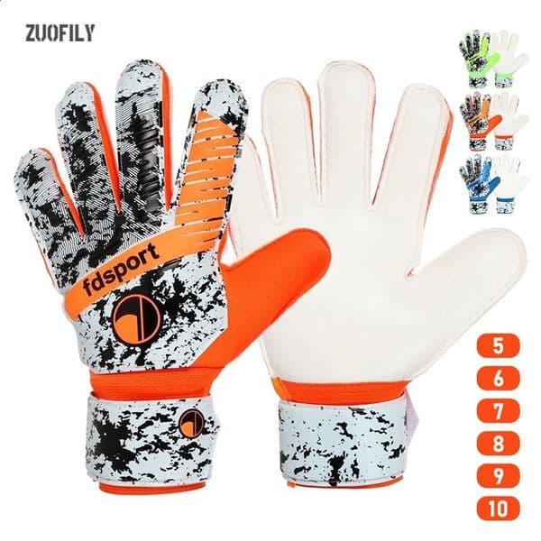 Childs Soccer Goalkeeper Gloves Teens Latex Thickened Protection Football Goalie Nonslip for Training 260319