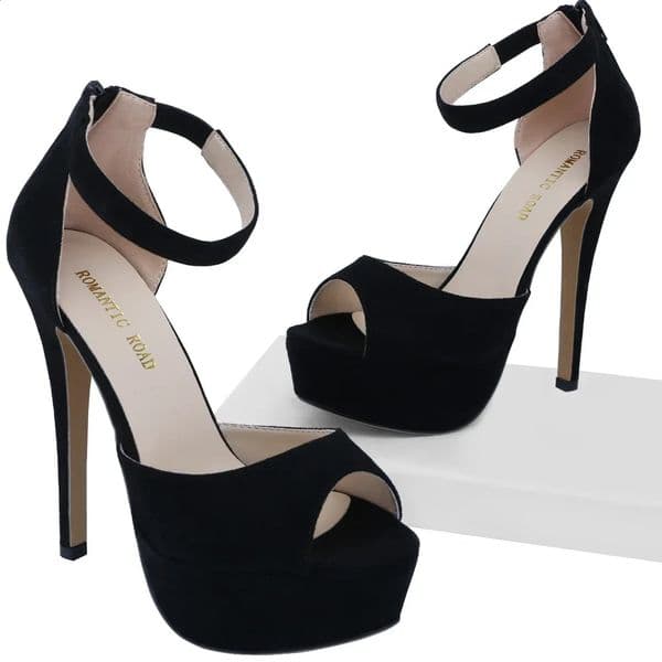 Summer Sexy Pump Platform Sandals Zipper Strap Stripper Pole Dance High Heels Peep Toe Stilettos Lady Party Wedding Shoes 260319