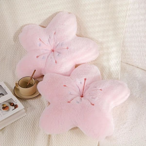 Super Soft Cherry Blossom Flower Pillow Princess Style Love Pillow for Living Room Adult Cute Niche Gift for Valentines Day 260318