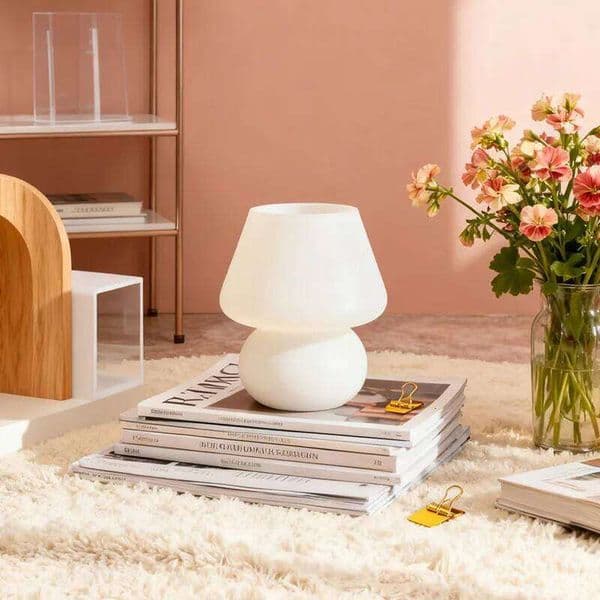 Unnamed store, Instagram vintage glass girl's bedside lamp, atmosphere, children's bedroom table lamp 26W0319