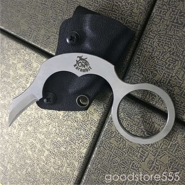 karambit D2 Karambit Claw Camping Survival THE ONE Straight Knife Tactical knife hand EDC pocket knife Xmas Gift fixed blade knife couteau Knife for man