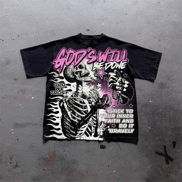 Harajuku Letter Graphic T Shirts Y2k Tops Men Women High Street Oversized T Shirt Pro Choice Streetwear Vintage Tee Clothing 260304CJ