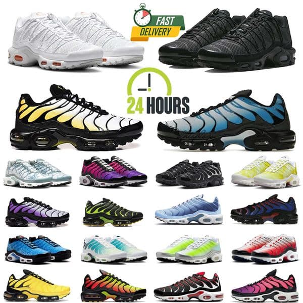 2026 Tn Shoes Tn Plus Running Shoes Tn Designer Sneakers Mens Womens Utility Triple Black White Blue Pink Bright Green Tnss Tns Trainers Walking Sports Jogging