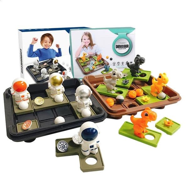 Kids 3D Jigsaw Puzzle Toy Dinosaur Astronaut Board Memory Reasoning Game Interactive Logical Thinking Training Educational Toys 260320