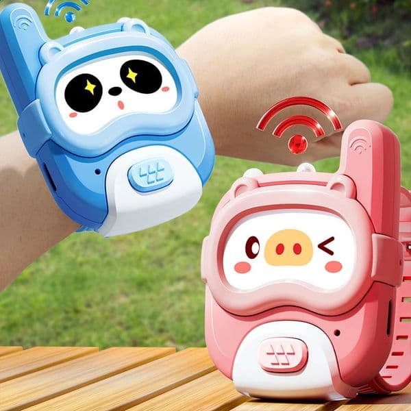 Kids Walkie Talkie 360M Mini Watch 2 Pcs Electronics Phones Communication Games With Lighting Toy For 3 Year Children Gifts 260317BJ
