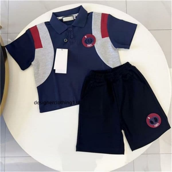 2025 new designer Baby Girls Boys Clothing set Children's casual clothing Summer Children's Holiday clothing Cartoon short sleeve cotton T-shirt pants B6
