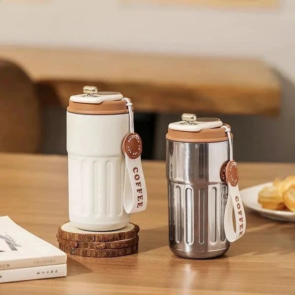 Stainless Steel High Aesthetic Insulated Cup Display Temperature Coffee Cup Intelligent Car Mounted Water Cup Gift Drinking Tool 260316