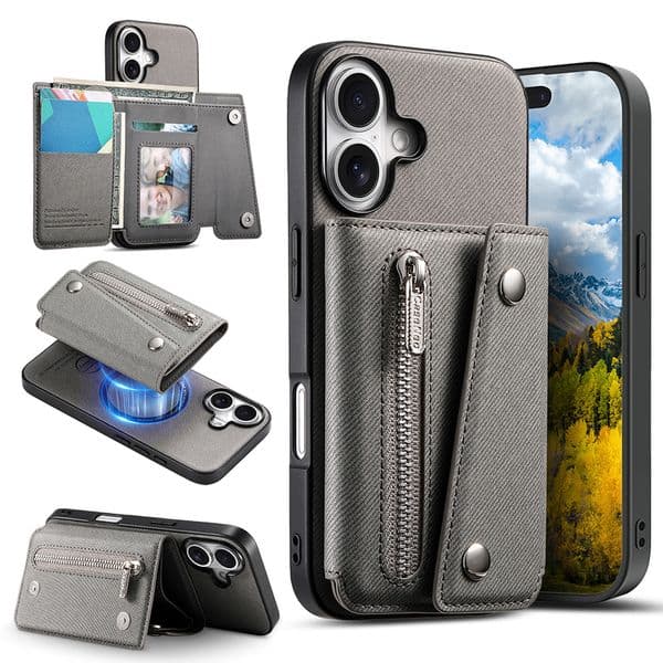For Magsafe Flip Card Case Phone Case For Iphone 17 16 15 14 13 Pro 12 11 Max Plus 16Pro Large Capacity 17Promax Phone Case 16Promax Leather 17Pro Cover 15Pro 14Pro Shell