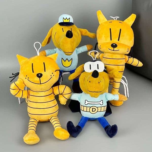 Cross-Border Detective Adventure Series Dog Man's Cat Plush Toy Anime Peripheral Doll