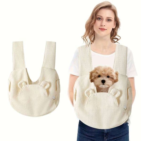 Adjustable Pet Backpack Suitable Safety Belt with Removable Bottom Cat Bag Dog Shoulder for Travel Hiking Outdoor 26W0320