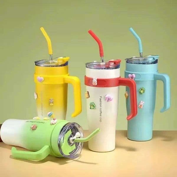 hot selling household 304 stainless steel 40oz handle car ice cream outdoor leisure sports insulated cup 26H0320