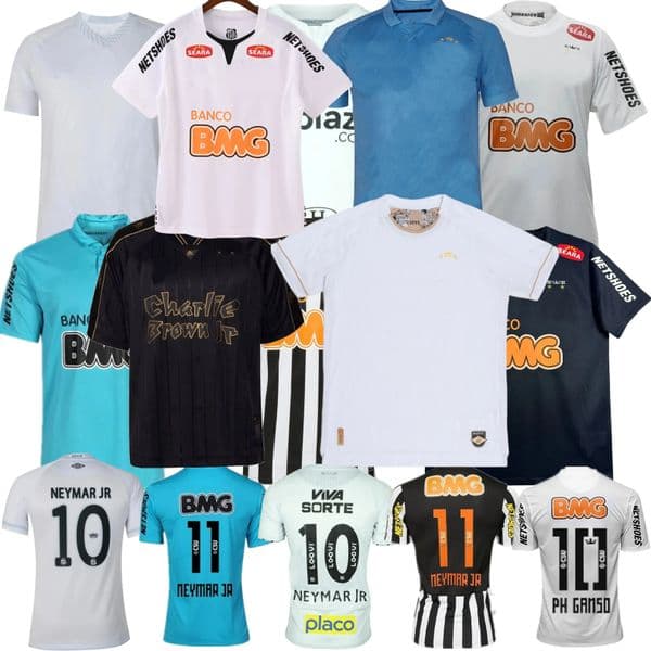 2026 New New 1912 2011 2012 2013 2027 Santos Retro Soccer FC NEYMAR JR BARREAL RONY GABRIEL B. 26 27 Outdoor Vintage Classic Football outdoor Men Kids Shirts Je