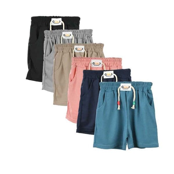 New Summer Childrens Shorts Casual Stretch Waist Soft And Cool Solid Color Casual Shorts Kids Shorts SportswearT260319