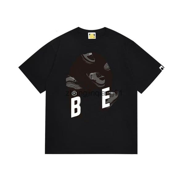Designer bapepants Shirt Fashion Brands Tshirt Mens Womens Summer Luxe Sport Football Short Cotton Black Gray T Shirt Casual Tee Sweatshirt