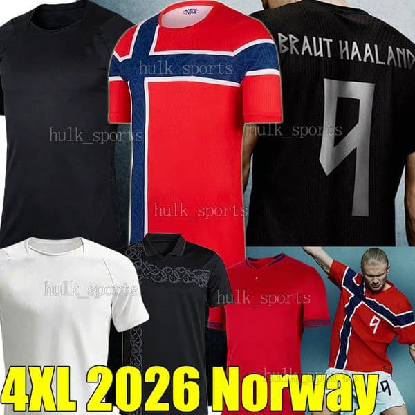 4XL 2026 Norway HAALAND Soccer Jerseys BRAUT HAALAND SORLOTH NUSA AASGAARD HORN MYHRE STRAND LARSEN DONNUM RYERSON MOLLER WOLFE AJER BOBB men kids kits socks sets