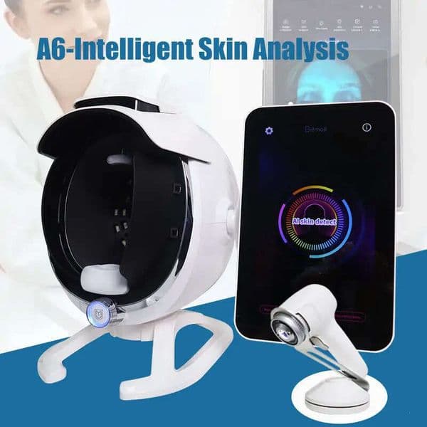 2 In 1 8 Spectrum Lights Skin Analysis Machine 36 Million Pixel Display 3D Shooting Facial Health Diagnosis Scanning Topography Composition Detection Device