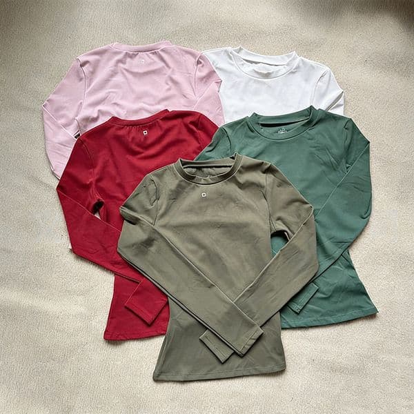 Long Sleeve Yoga T-Shirts Sports Workout Top Fitness Gym Clothes Women Soft Brushed Quick Dry Athletic Tee Running Sportswear Size XS-L