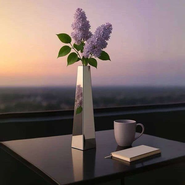 Modern Stainless Steel Vases Aesthetic Bottle Hydroponic Flower Arrangement Vase WabiSabi Decors Home Hotel Desk Ornament 26W0320