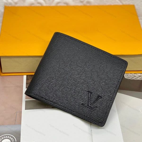 2026 5A luxury water ripple pattern women wallet classic short purse credit card money organizer daily bag with box and dust bag