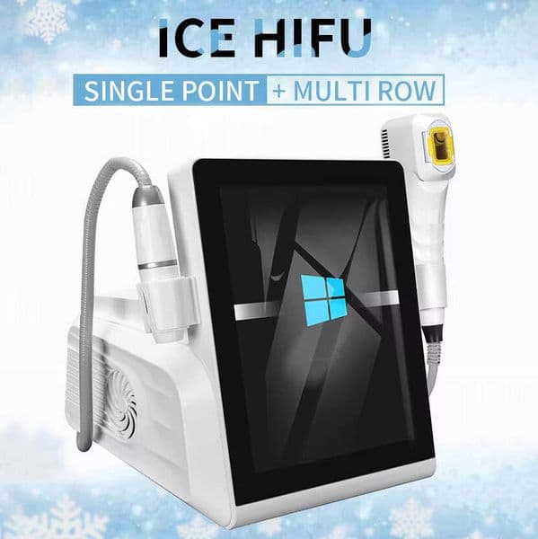 New Design 2 In 1 Ice HIFU Skin Rejuvenation Face Firming Smas Wrinkle Fine Lines Dispelling High Intensity Focused Ultrasound Skin Repairing Machine