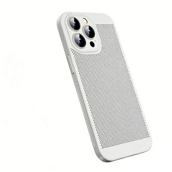 Porous Heat Dissipation Mobile Phone Case with All-in-One Lens Film, Anti-Fall & Anti-Scratch Protective Phone Back Cover