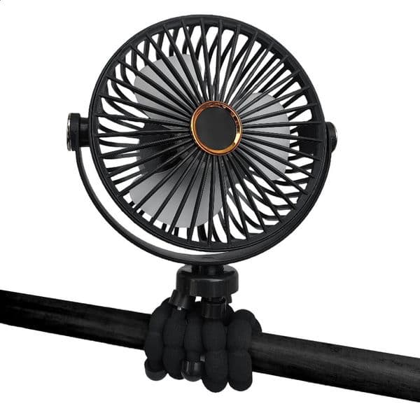 Portable Desktop Folding Fan Outdoor Baby Stroller Handheld Fan Summer Mute Small Multifunctional Octopus Mini Fan 260317BJ