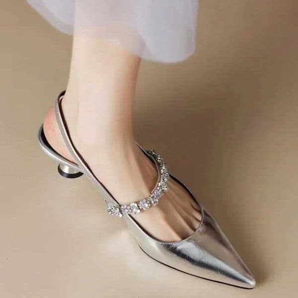 Elegant Vintage Casual Womens Sandals with Diamante Decoration Slimming Style Summer 2025 New Arrival Wedge Heel Back Strap Sho Z260318
