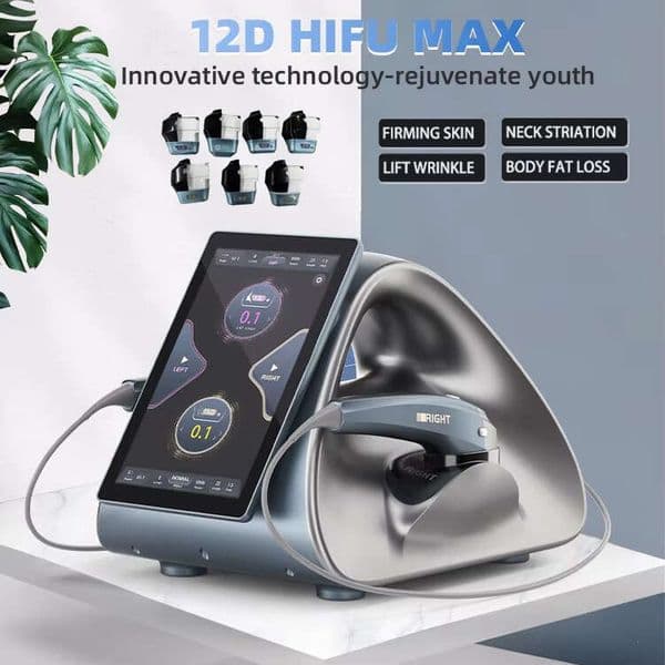 Multi-Effect 7D 12D HIFU Micro Ultra Ultrasound Layered Anti-Aging Skin Tightening Face Lifting Wrinkle Dispelling HIFU SMAS 12D MAX Beauty device