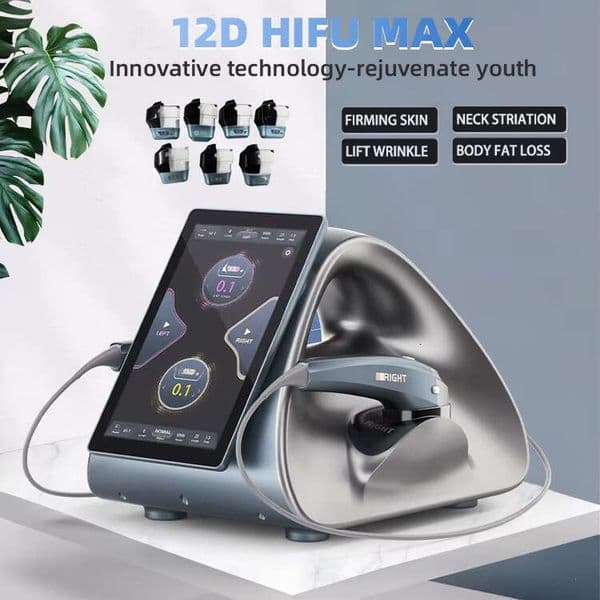 High Quality 12D Max HIFU Face Remodeling Skin Smoothing Rejuvenation All Layer Anti-Aging Micro Pulse Ultrasonic Beauty Treatment Machin