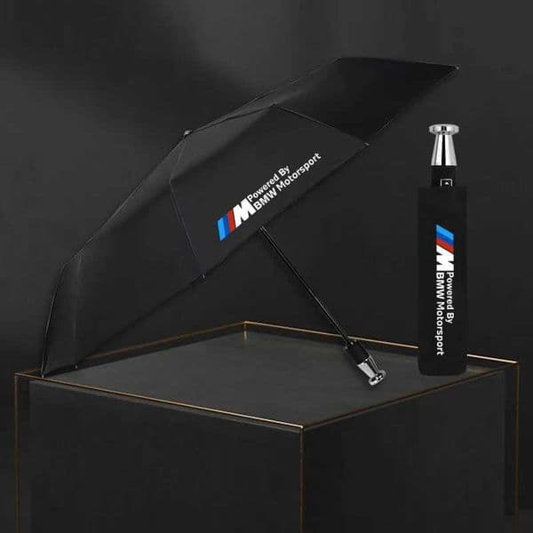 For BMW M Motorsport F10 F15 F25 F30 G20 G30 E39 E46 E60 E90 X1 X3 X4 X5 X6 X7 Car Automatic Folding Windproof Sunshade Umbrella H260319
