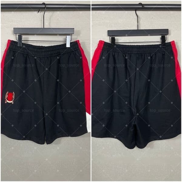 High Street Minimal Letter Printed Shorts Loose Straight Leg Drawstring Waist Soft Breathable Casual Shorts for Streetwear