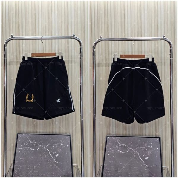 High Street Simple Letter Pattern Shorts Loose Straight Leg Comfort Elastic Waist Lightweight Fabric Fashion Shorts For Women Daily Wear