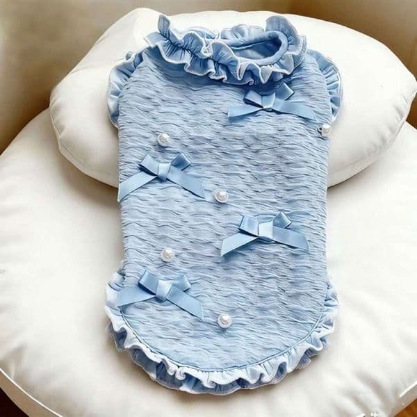 Pet Clothes Girl's Thoughts~ New Spring/Summer Dog Clothes: Vest For Teddy, Schnauzer CorgiOther Small To Medium-Sized Dogs And Cats, Thin Summer Wear Cat Clothes